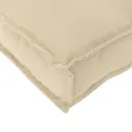 Coussin de palette pour siège/dossier Beige 120x50x12 cm en tissu Oxford