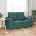 Canapé-lit 2-en-1 vert foncé 148x71x83 cm Tissu