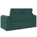 Canapé-lit 2-en-1 vert foncé 148x71x83 cm Tissu