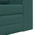 Canapé-lit 2-en-1 vert foncé 148x71x83 cm Tissu