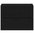Commode de chevet  Noir en chêne 40x30x30 cm en bois d'ingénierie