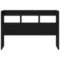 Buffet noir en chêne  105x30x70 cm en bois d'ingénierie