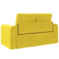 Canapé-lit de sol 2-en-1 Jaune 148x71x83 cm Velours