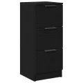 Buffets 2 pcs Chêne Noir 30x30x70 cm Bois d'ingénierie