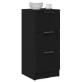 Buffets 2 pcs Chêne Noir 30x30x70 cm Bois d'ingénierie