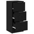 Buffets 2 pcs Chêne Noir 30x30x70 cm Bois d'ingénierie