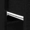 Buffets 2 pcs Chêne Noir 30x30x70 cm Bois d'ingénierie