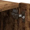 Mobilier TV  avec lumières LED 2 pcs Bois ancien 80x35x31 cm