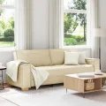 Canapé 3 places  crème 180 cm en tissu