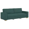 Canapé 3 places  vert foncé 180 cm en tissu