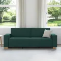 Canapé 3 places  vert foncé 180 cm en tissu