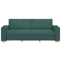 Canapé 3 places  vert foncé 180 cm en tissu