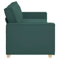 Canapé 3 places  vert foncé 180 cm en tissu