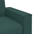 Canapé 3 places  vert foncé 180 cm en tissu
