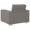 Ensemble de canapés 3 pièces avec coussins en tissu taupe