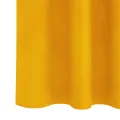 Rideaux occultants  avec bande supérieure 2 pcs en velours jaune moutarde