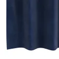 Rideaux occultants  avec œillets 2 pcs Velours bleu foncé