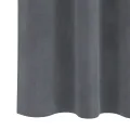 Rideaux occultants  avec bande supérieure 2 pcs en velours gris clair super