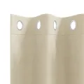 Rideaux occultants  avec œillets 2 pcs en velours crème