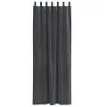 Rideaux opaques  avec boucles de suspension 2 pcs en velours gris clair