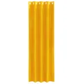 Rideaux occultants  avec œillets 2 pcs Jaune moutarde Velours