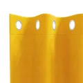 Rideaux occultants  avec œillets 2 pcs Jaune moutarde Velours