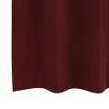Rideaux opaques  avec œillets 2 pcs Rouge vin Velours