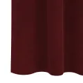 Rideaux opacifants  avec bande de fixation 2 pcs Velours rouge vin