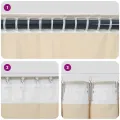 Rideaux occultants  avec bande supérieure 2 pcs en velours rose foncé