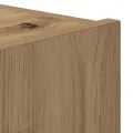 Meuble TV  avec lumières LED Chêne Artisan 100x35x31 cm
