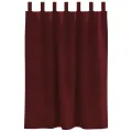 Rideaux occultants  avec boucles de suspension 2 pcs Velours bordeaux