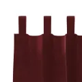Rideaux occultants  avec boucles de suspension 2 pcs Velours bordeaux