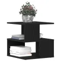 Table d'appoint  en bois noir 40x40x40 cm en bois d'ingénierie