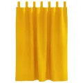 Rideaux occultants  avec boucles de suspension 2 pcs Vert moutarde en velours