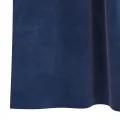 Rideaux opaques  avec boucles suspendues 2 pcs Velours Bleu foncé