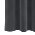 Rideaux occultants  avec bande supérieure 2 pcs Velours Gris clair
