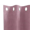 Rideaux occultants  avec œillets 2 pcs Velours rose foncé
