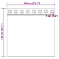 Rideaux occultants  avec œillets 2 pcs Velours rose foncé