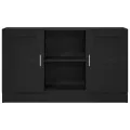 Buffet  Noir Chêne 120x30,5x70 cm en bois composite