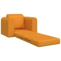Canapé Lit au Sol 2-en-1 Jaune Foncé 98x71x83 cm Tissu