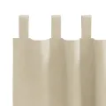 Rideaux occultants  avec boucles de suspension 2 pcs en velours crème