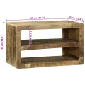 Meuble TV 60x32x36 cm en Bois Massif de Manguier