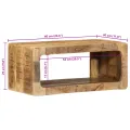 Meuble TV 60x30x25 cm en bois de manguier massif