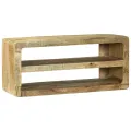 Meuble TV 80x32x36 cm en bois massif de manguier