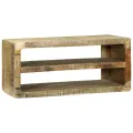 Meuble TV 80x32x36 cm en bois massif de manguier