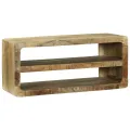 Meuble TV 80x32x36 cm en bois massif de manguier