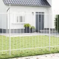 Clôture de jardin  avec arc Blanc 1,7x1,5 m Acier