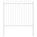 Clôture de jardin  avec arc Blanc 1,7x1,5 m Acier