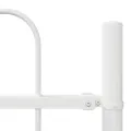 Clôture de jardin  avec arc Blanc 1,7x1,5 m Acier