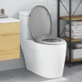 Toilette à libération rapide  avec fermeture douce Duroplast Grise